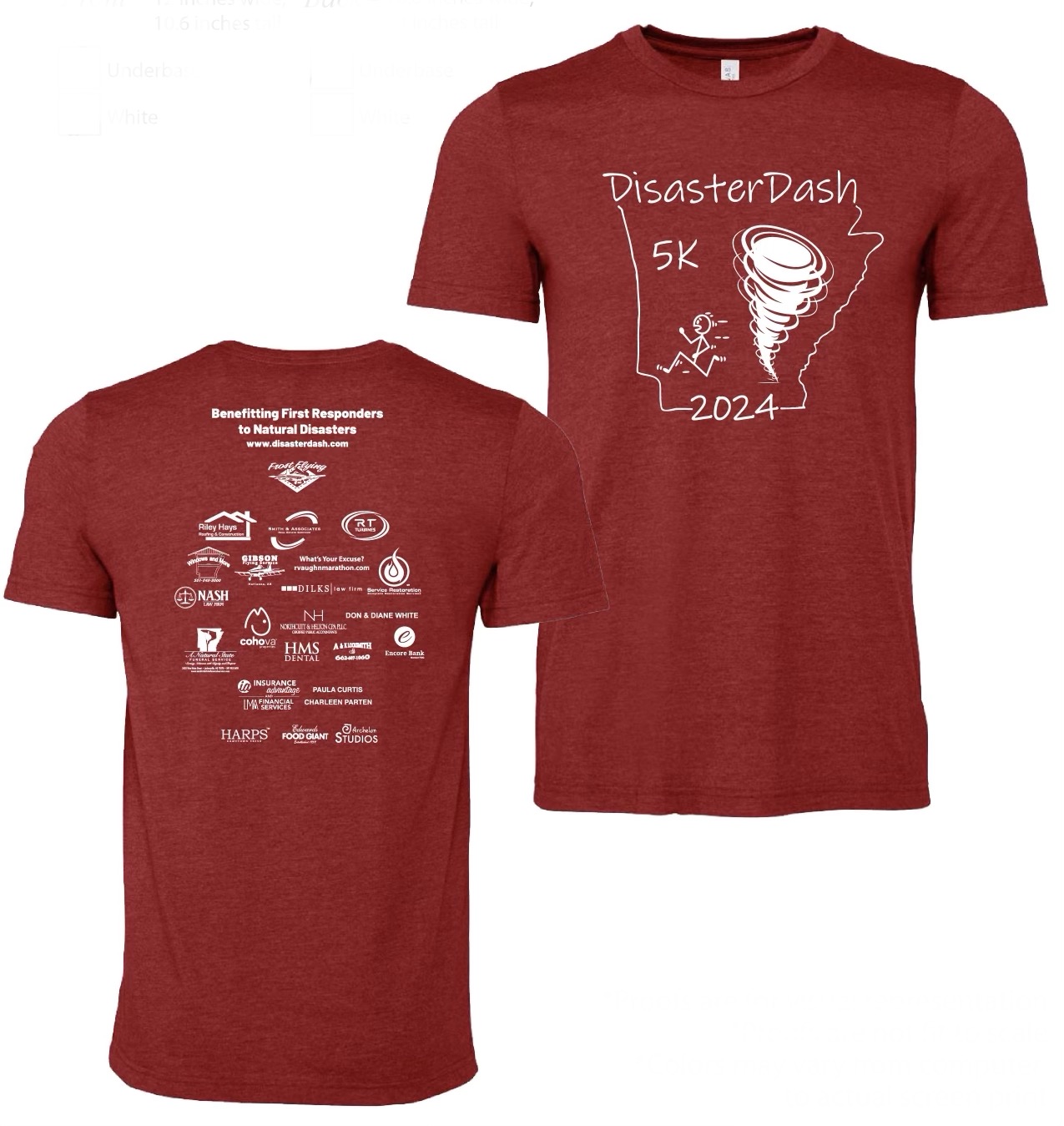 2024 Disaster Dash T-Shirt Sample