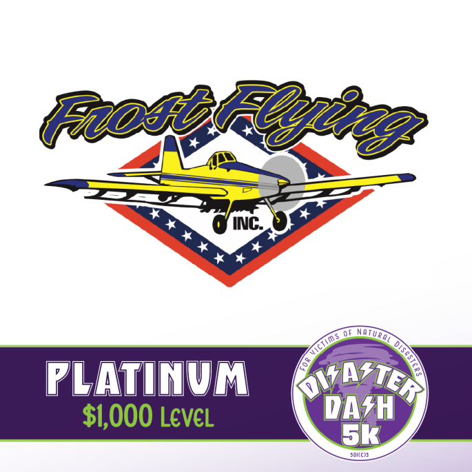 2024 Disaster Dash Platinum Sponsor FROST FLYING