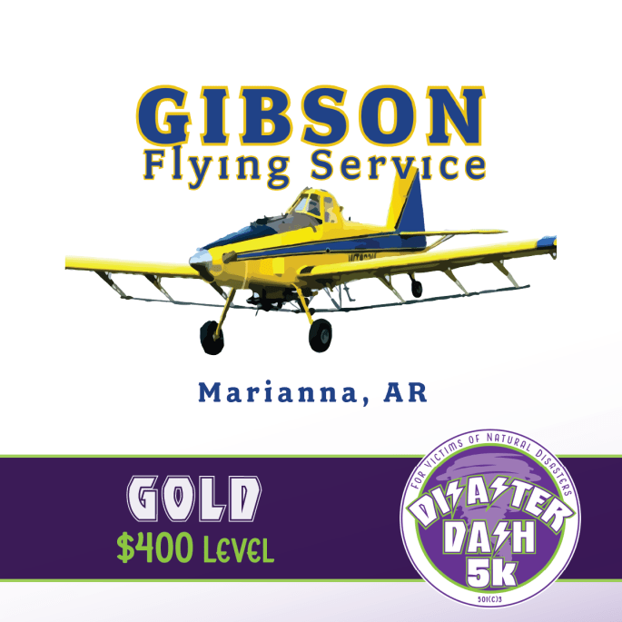 Gibson Flying Serivce - 2024 Disaster Dash GOLD SPONSOR